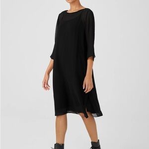 Eileen Fisher Elegant Black Dress